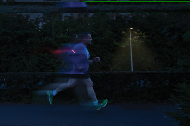 Logotrade biznesa dāvanas foto: Lumi Sprint RCS plastmasas LED uzlādējama skriešanas gaisma